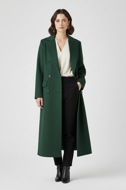 Aileen | Button-Front Coat with Lapel Collar