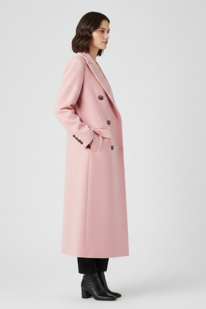 Aileen | Button-Front Coat with Lapel Collar