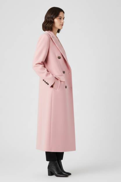 Aileen | Button-Front Coat with Lapel Collar