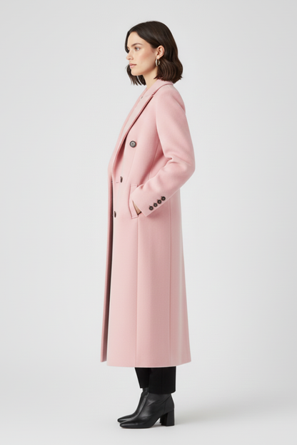Aileen | Button-Front Coat with Lapel Collar