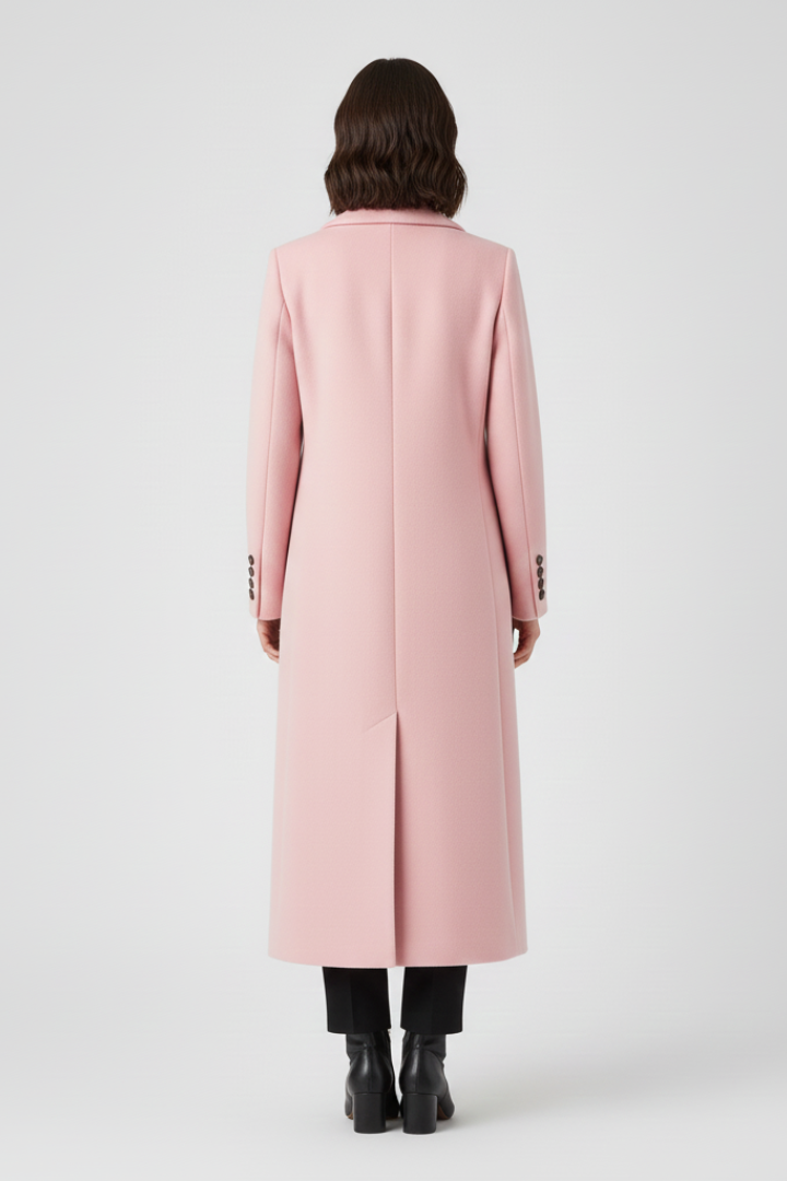 Aileen | Button-Front Coat with Lapel Collar