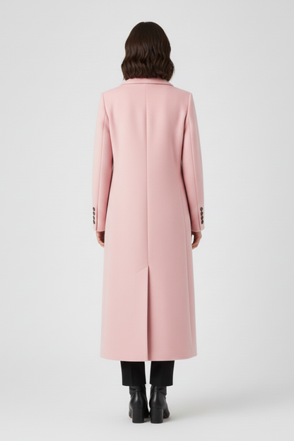 Aileen | Button-Front Coat with Lapel Collar