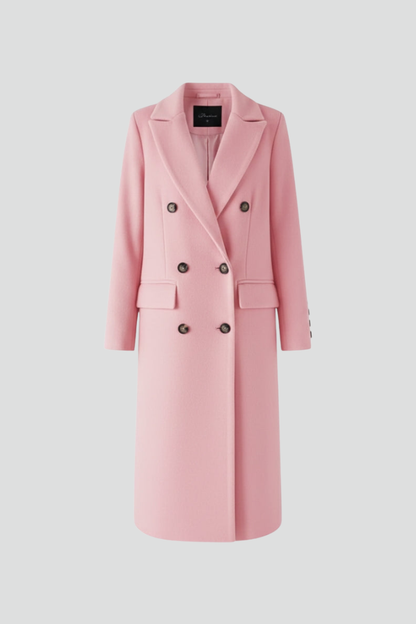 Aileen | Button-Front Coat with Lapel Collar