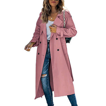 Catherine | Elegant Long Trench Coat