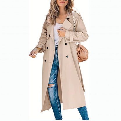 Catherine | Elegant Long Trench Coat