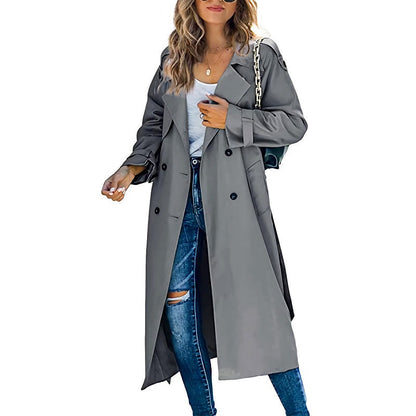 Catherine | Elegant Long Trench Coat