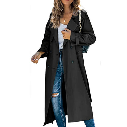 Catherine | Elegant Long Trench Coat