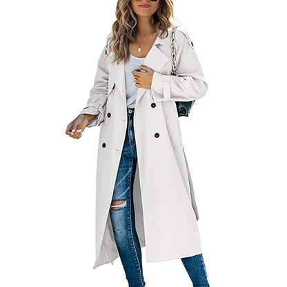 Catherine | Elegant Long Trench Coat