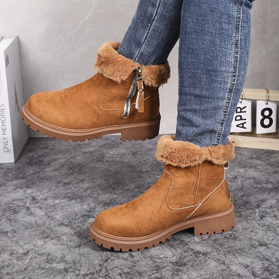 Corinne | Plush & Warm Lined Western Style Winter Boots
