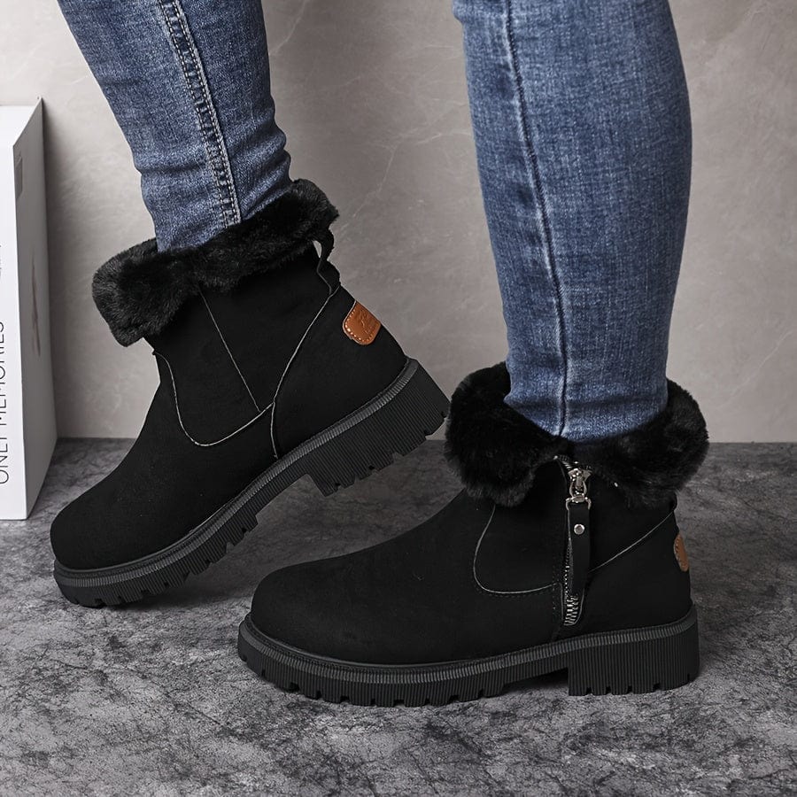 Corinne | Plush & Warm Lined Western Style Winter Boots