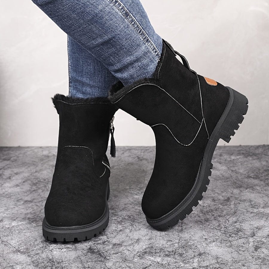 Corinne | Plush & Warm Lined Western Style Winter Boots