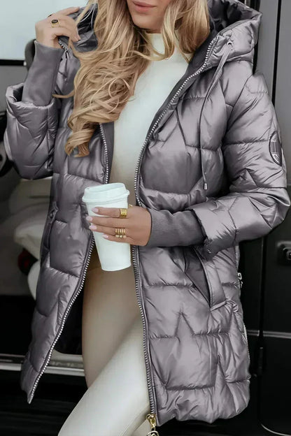 Desiree | Long Insulated Quilted Winter Jacket