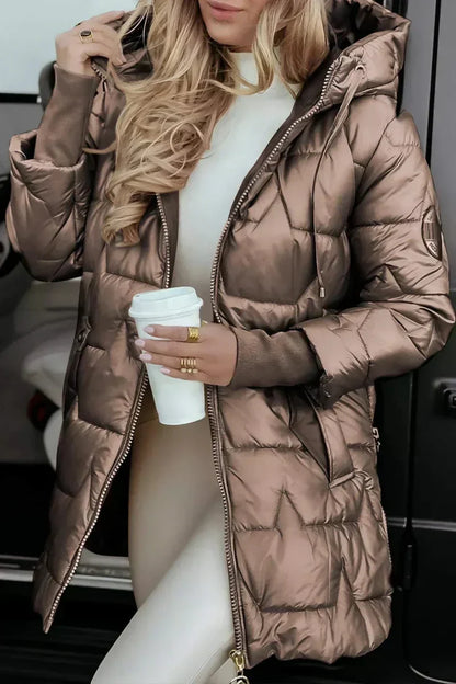 Desiree | Long Insulated Quilted Winter Jacket