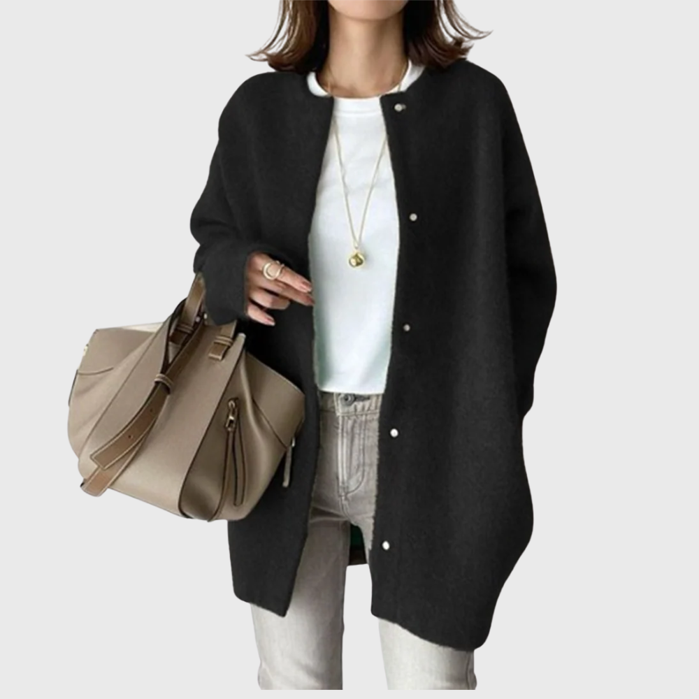 Jada | Elegant Longline Button-Up Cardigan