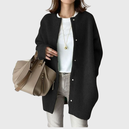 Jada | Elegant Longline Button-Up Cardigan