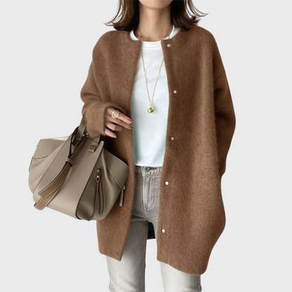Jada | Elegant Longline Button-Up Cardigan