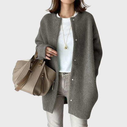 Jada | Elegant Longline Button-Up Cardigan