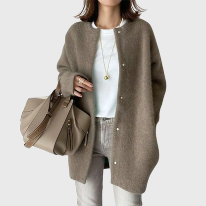 Jada | Elegant Longline Button-Up Cardigan