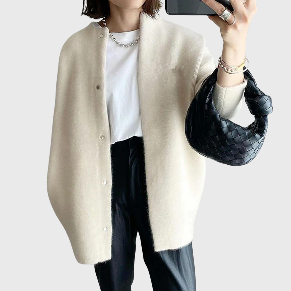 Jada | Elegant Longline Button-Up Cardigan