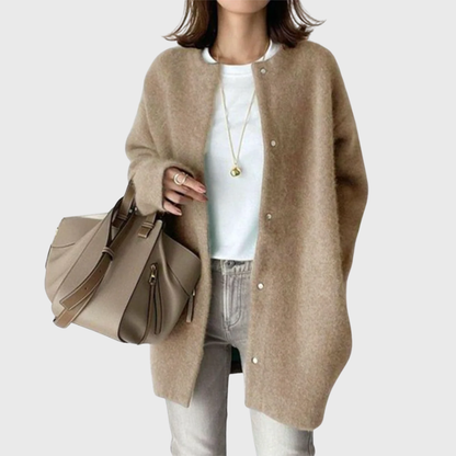 Jada | Elegant Longline Button-Up Cardigan