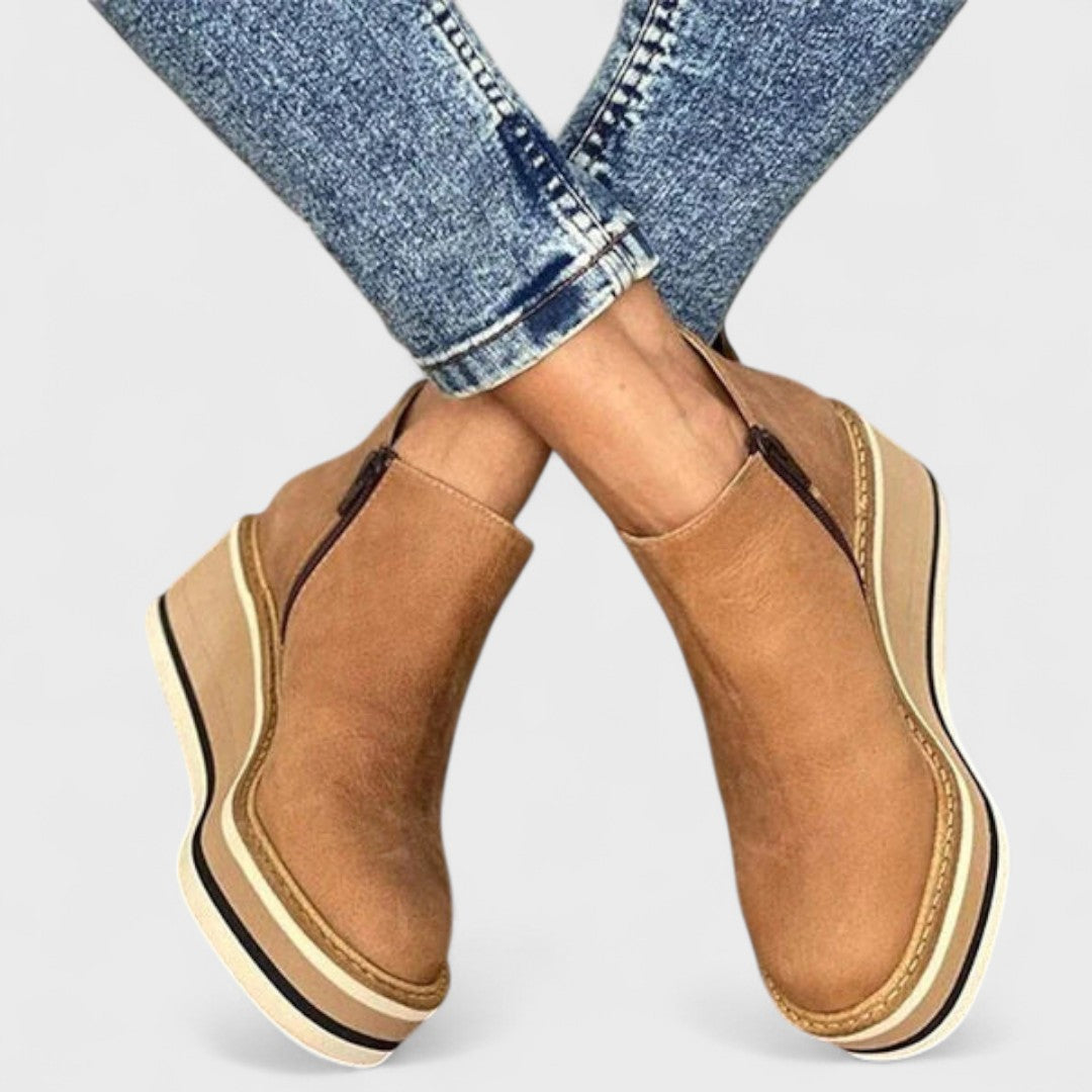 Marjorie | Waterproof Ankle Boots with Side Zipper