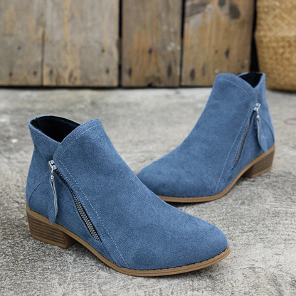 Petra | Orthopedic Zipper Boots with Block Heel