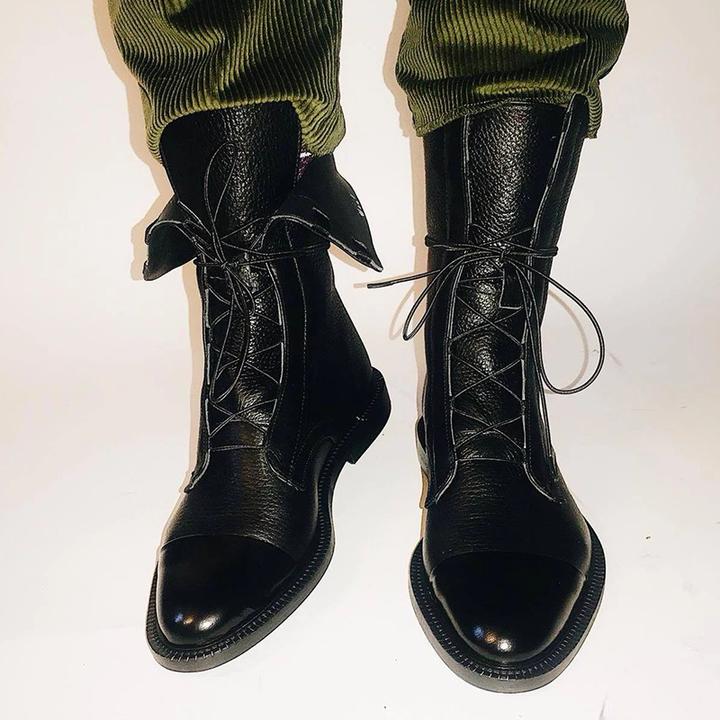Ruth | Elegant Lace-Up Winter Ankle Boots