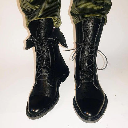 Ruth | Elegant Lace-Up Winter Ankle Boots