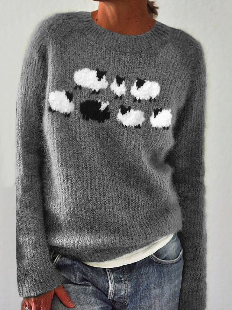 Rylie | Warm Longline Crew Neck Sweater
