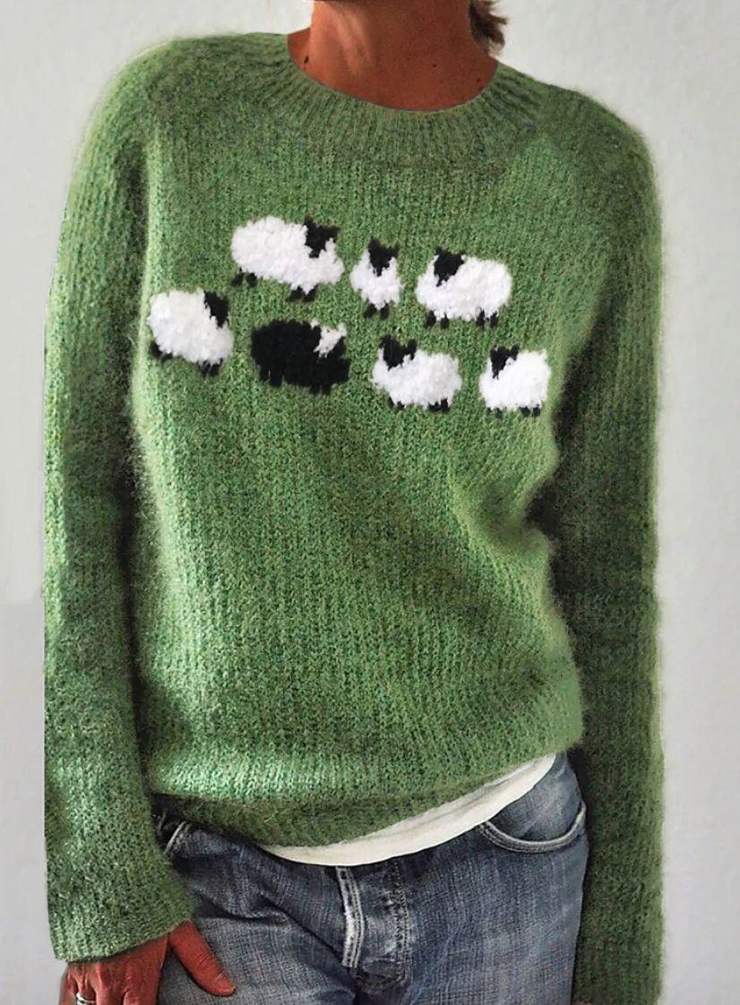 Rylie | Warm Longline Crew Neck Sweater