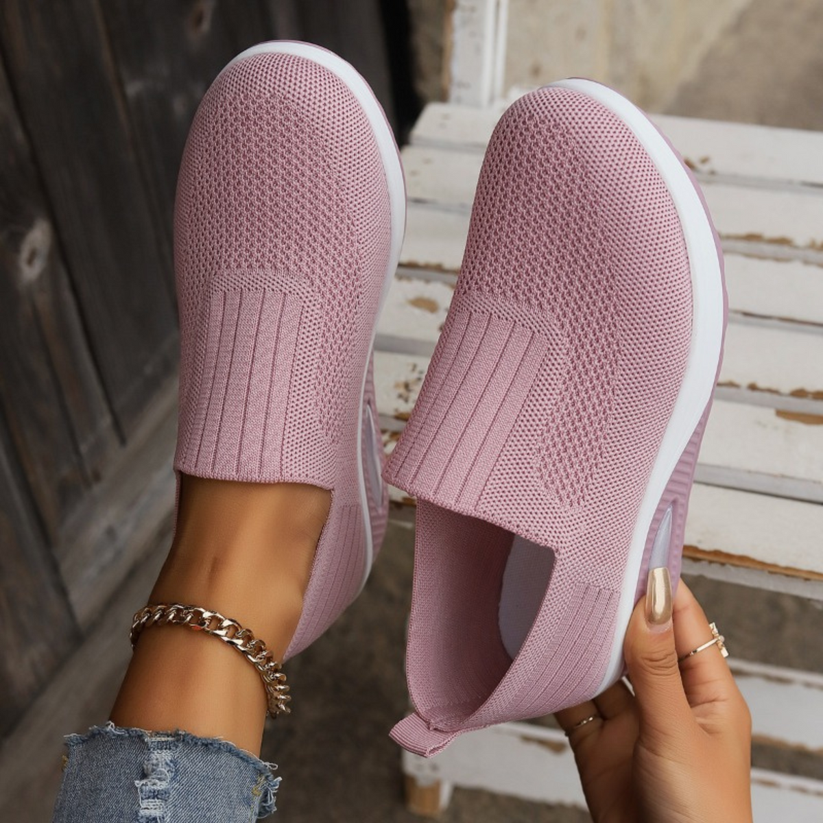 Theresa | Comfortable Cushioned Slip-On Sneakers