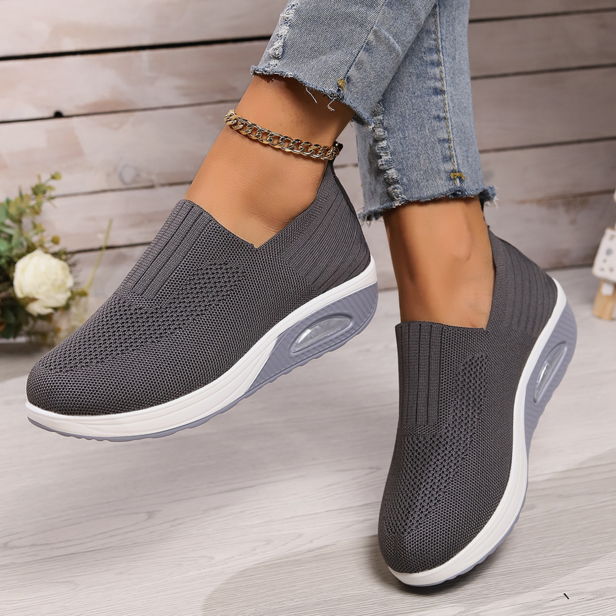 Theresa | Comfortable Cushioned Slip-On Sneakers