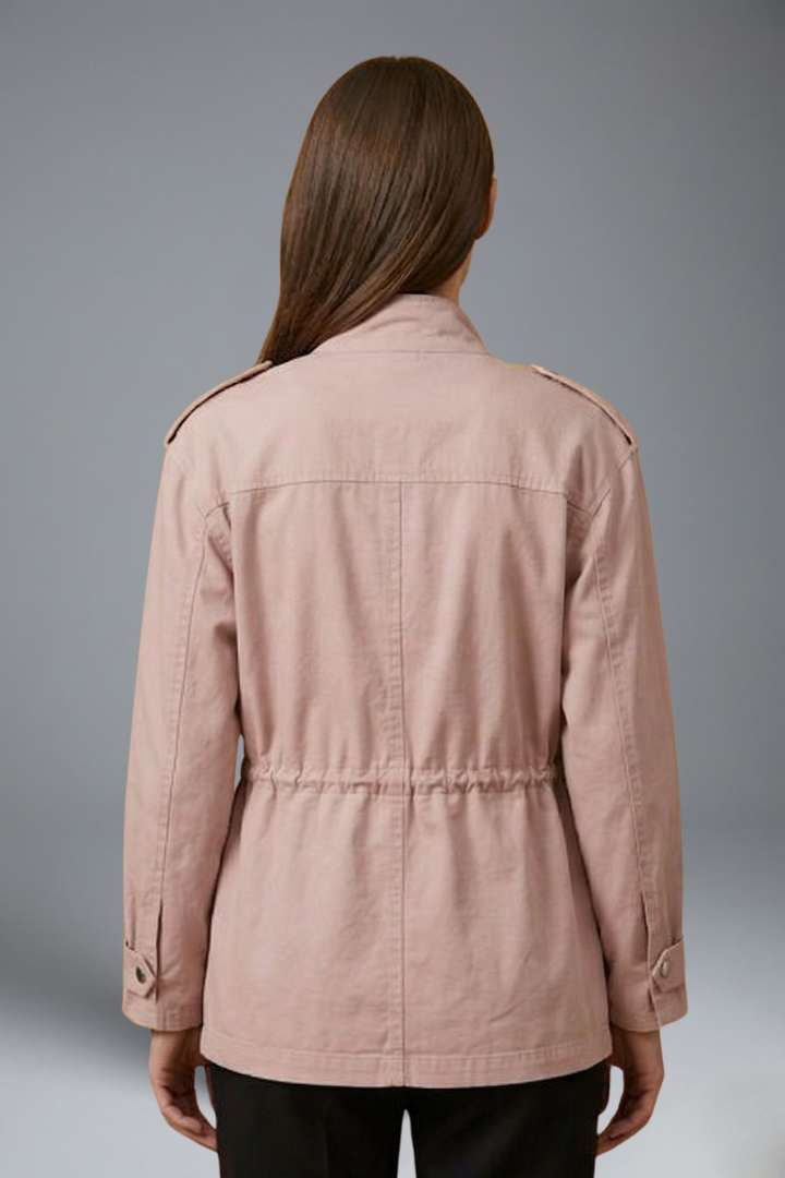 Yasmine | Double-Breasted Belted Utility Jacket