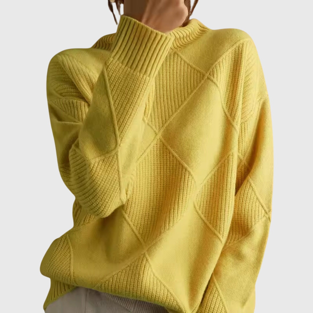 Blair | Elegant Turtleneck Ribbed Knit Sweater