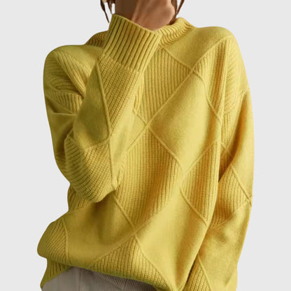 Blair | Elegant Turtleneck Ribbed Knit Sweater