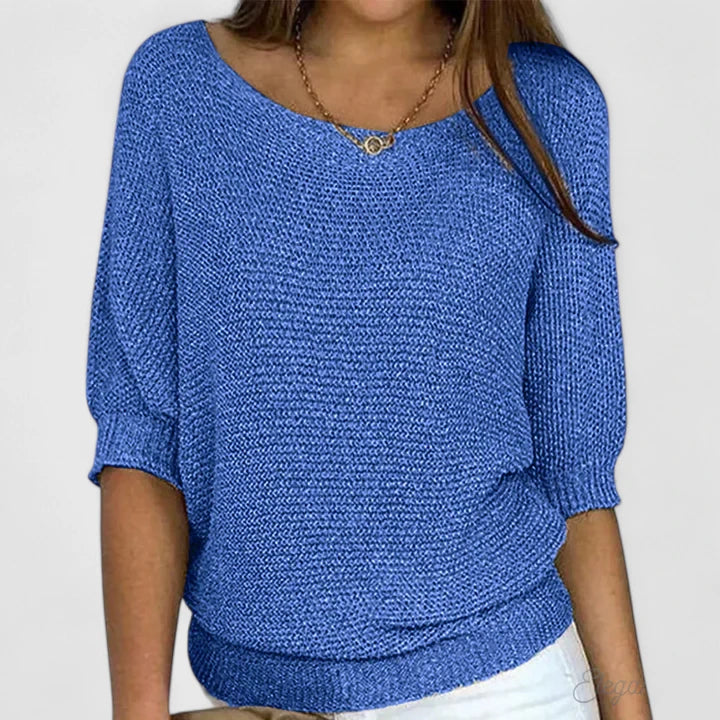 Josalyn | Elegant Batwing Sleeve Relaxed Sweater