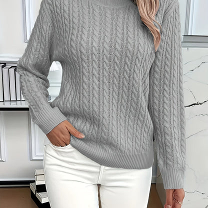 Maren | Soft Cable-Knit Round Neck Sweater