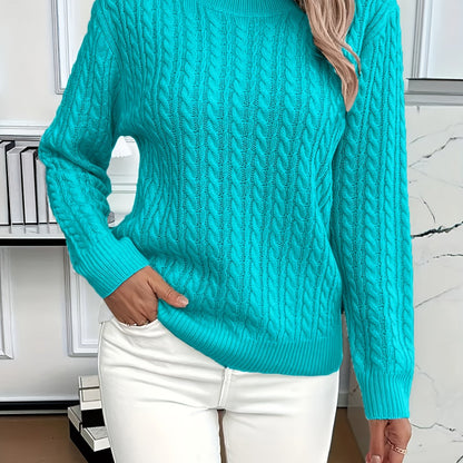 Maren | Soft Cable-Knit Round Neck Sweater