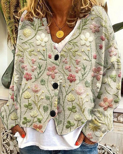 Olivia | Elegant Button-Front Cardigan