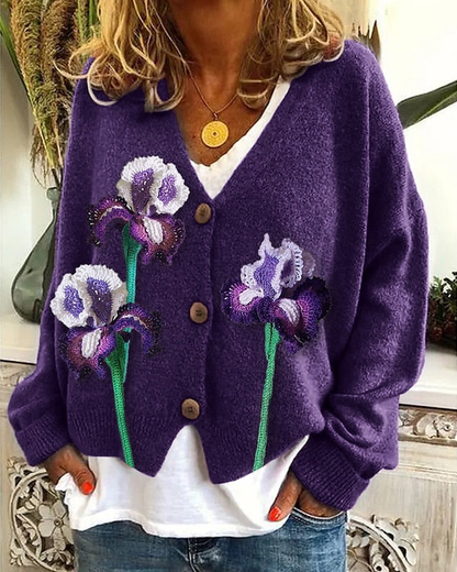 Olivia | Elegant Button-Front Cardigan